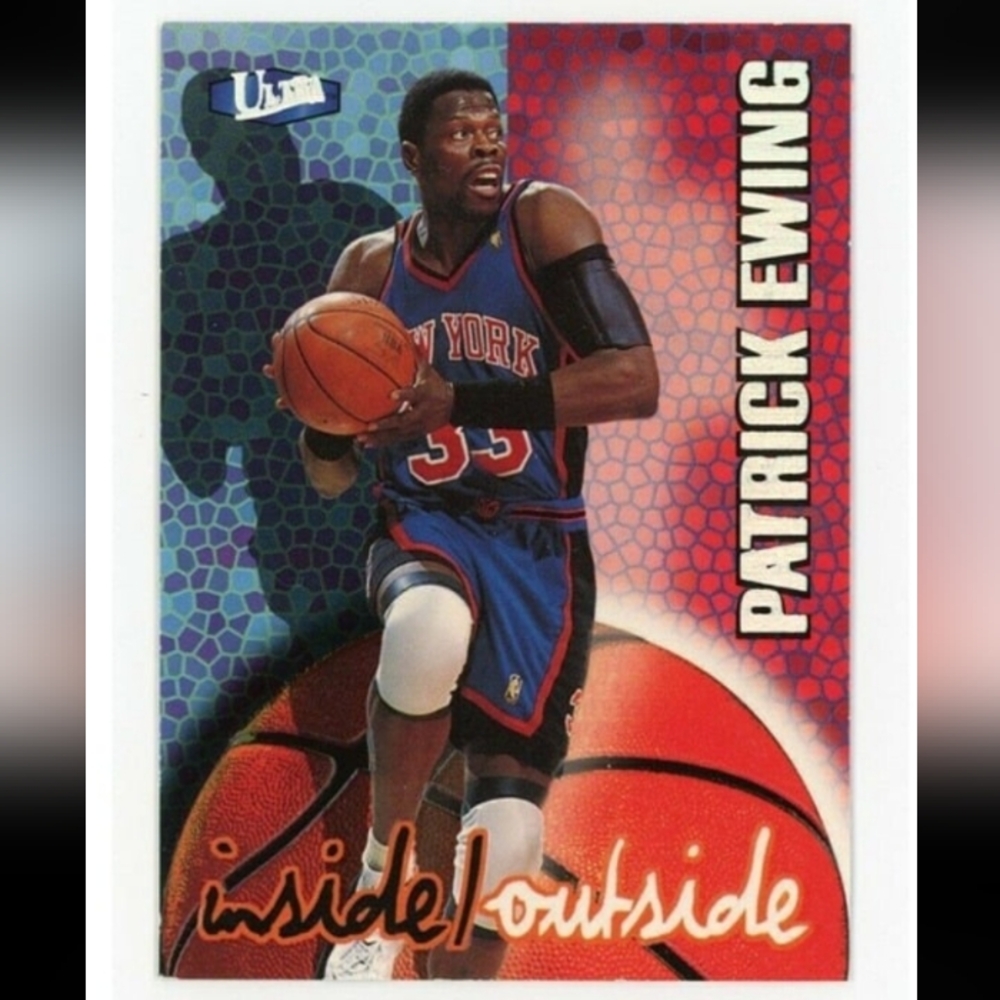 NEW!💯 PATRICK EWING OLD SCHOOL KNICKS ULTRA GLOSSY 8.5x11 COLOR ART POSTER!🤩